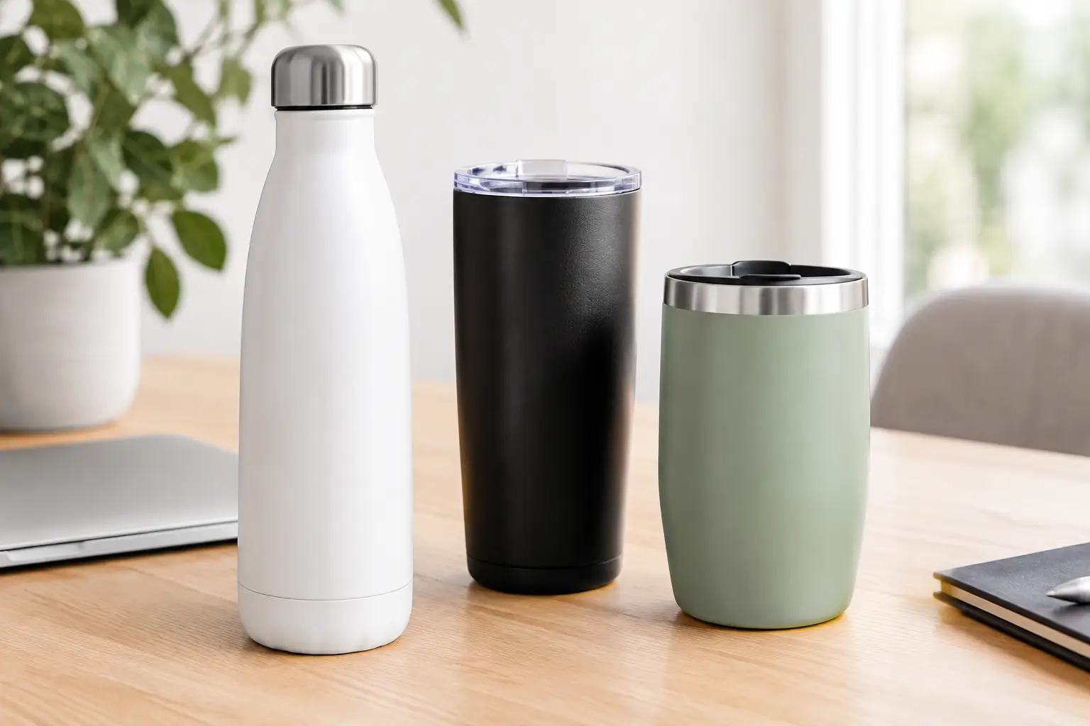 Trinkflasche oder Thermobecher bedrucken lassen